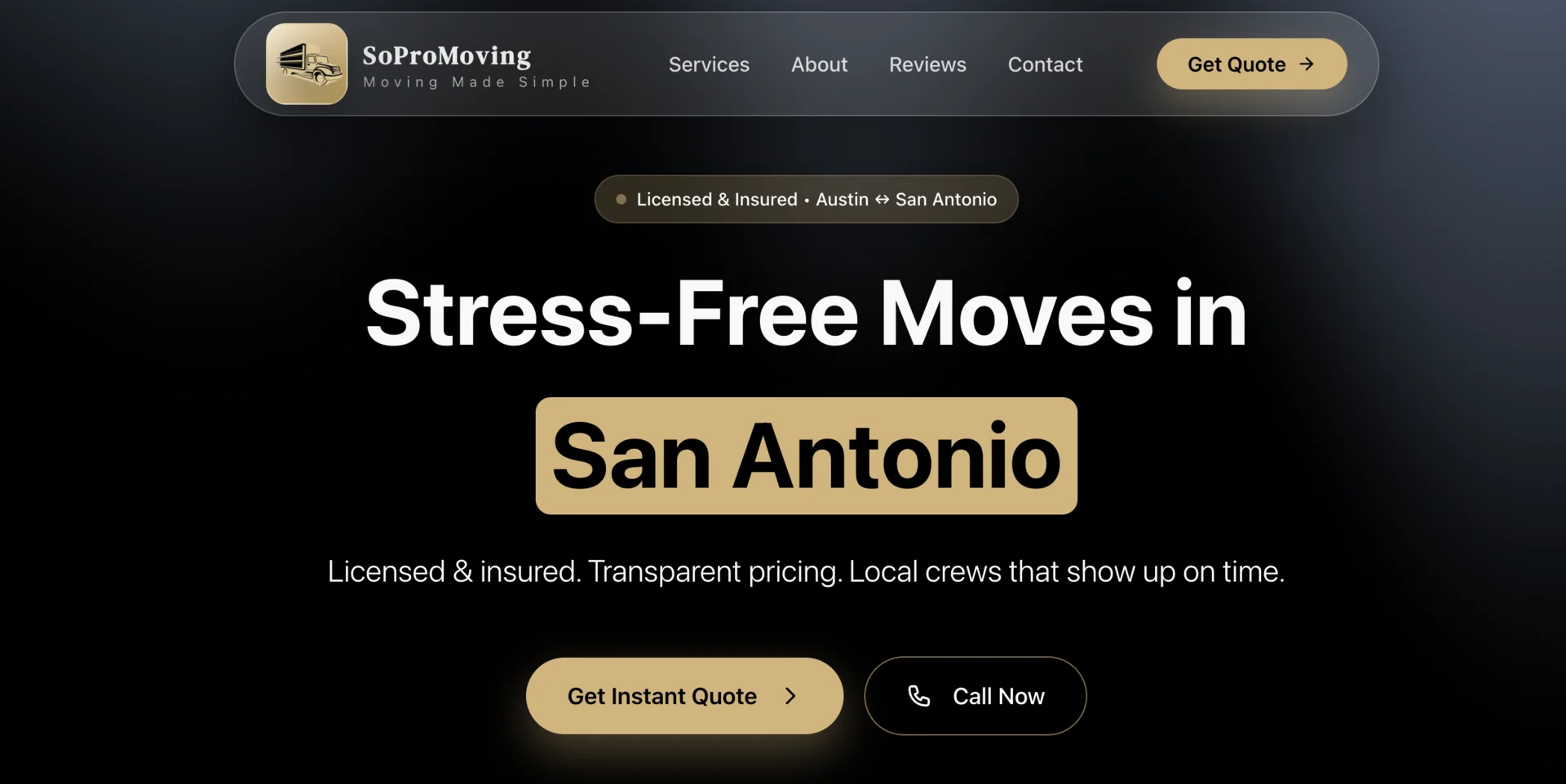 SoproMoving website preview